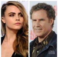 Кара Делевин ще се снима в комедия с Уил Феръл