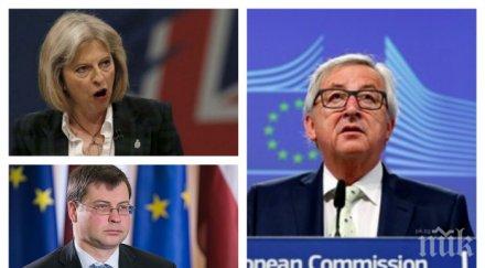 извънредно лондон брюксел словесна война брекзит