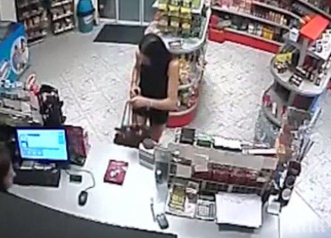 Вижте крадла номер 1 от бензиностанциите в Пловдив (ВИДЕО)