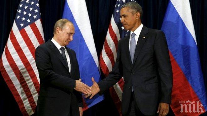 На четири очи! Путин и Обама се споразумяха за отделна среща на Г20