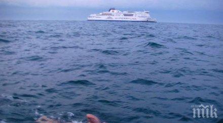 годишен японец преплува пролива цугару