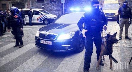 брюксел задържаха мъжа нападнал полицаи нож