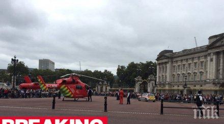 хеликоптерът бъкингамския дворец бил пострадал велосипедист