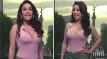 горещо видео синоптичка нажежи страстите ефир скандално облекло