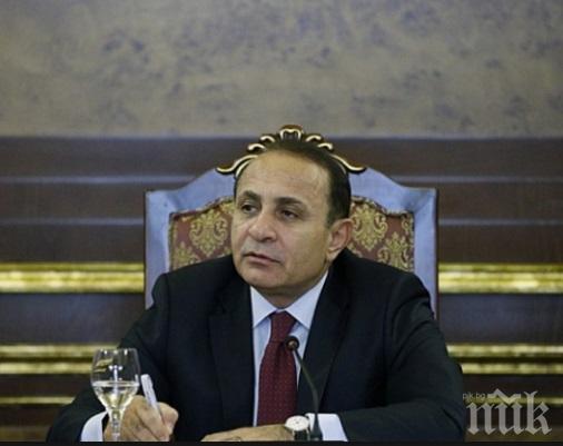 Премиерът на Армения подава оставка в четвъртък