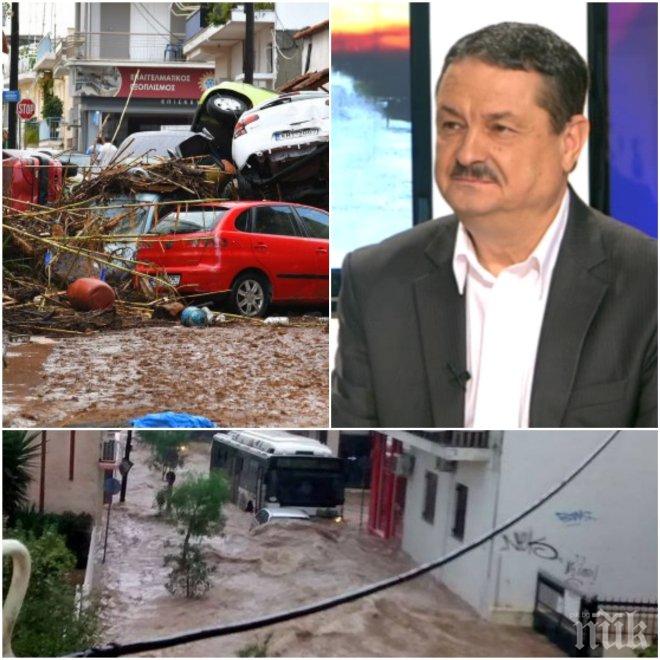 Топ климатологът доц. Рачев: България ще се спаси от бурите в Гърция