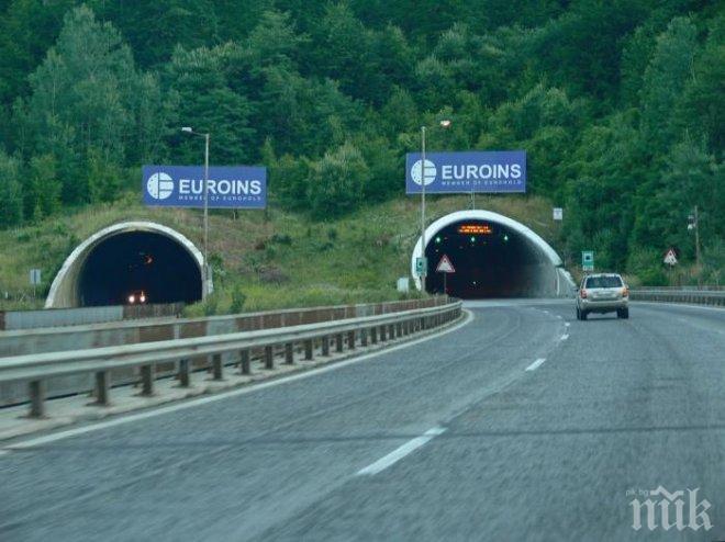 Възстановено е нормалното движение в тунел Витиня 