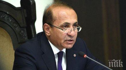 премиерът армения подаде оставка