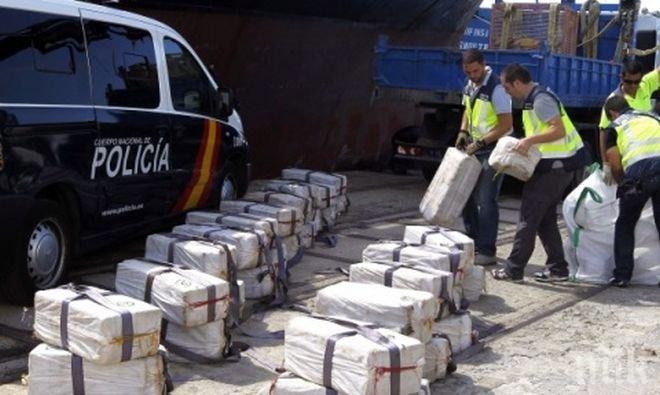 Удар на испанската полиция срещу наркотрафика, хванаха 535 кг кокаин
