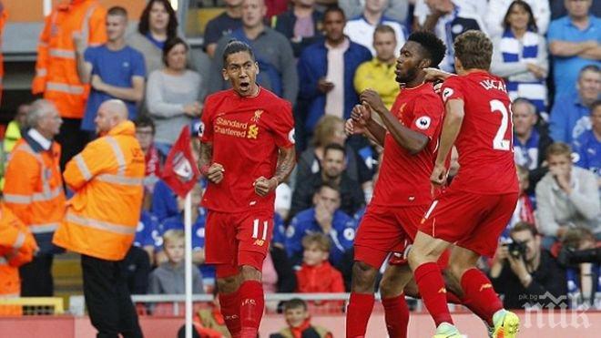 Ливърпул прегази шампионите на обновения Анфийлд 