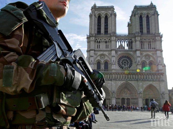 Погнаха парижанката пробвала се взриви кола с газови бутилки във френската столица