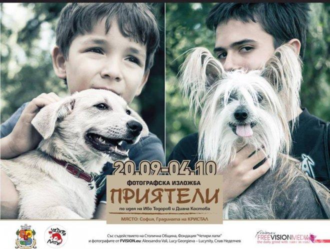 Фотоизложба “Приятели” показва любовта между стопаните и техните кучета

 