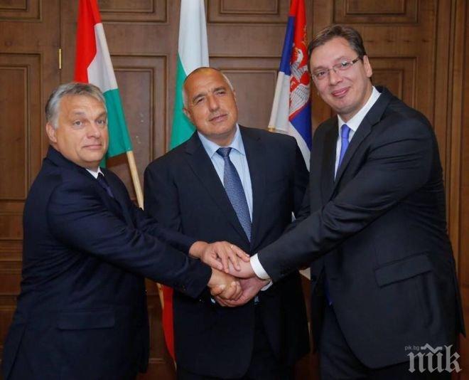 Бойко Борисов: Радвам се, че се срещнах с Орбан и Вучич. ЕС трябва да действа като едно цяло за решаване на мигрантския проблем