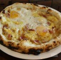 Бърза пица с яйца