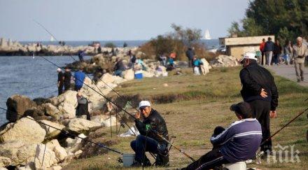 морето завря риба