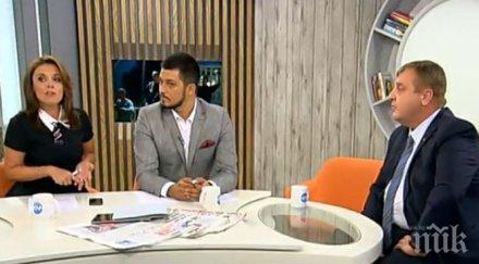 сблъсък ефира каракачанов нож нова обвини водещите правят евтина манипулация