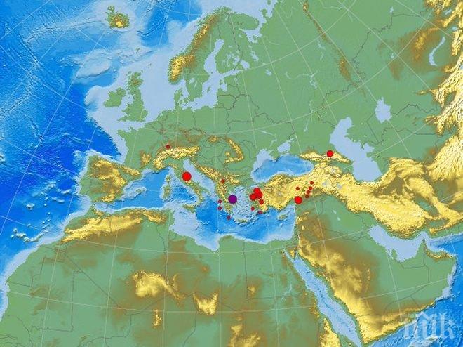 Земетресение с магнитут 4.3 удари Гърция