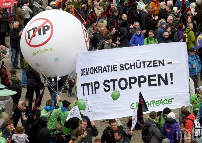 В Германия започнаха демонстрациите срещу CETA и TTIP