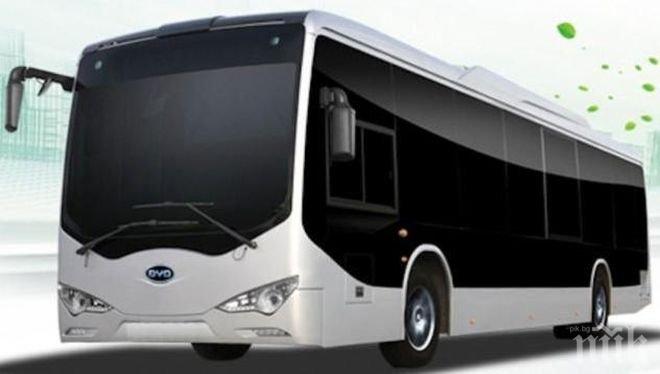 Първият електроавтобус тръгва по софийските улици през октомври