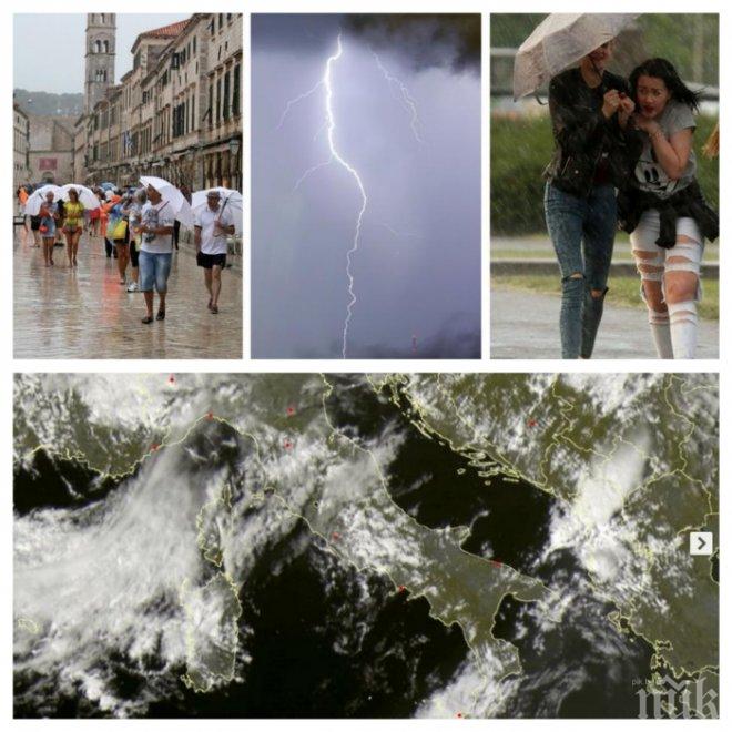 ПЪРВО В ПИК! ЧАКА НИ АДСКА АНОМАЛИЯ!Страшно наводнение в Хърватска, бурята идва към България. След понеделник - порои и студ! 