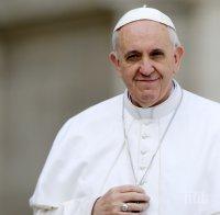 Папа Франциск: Няма Бог на войната, свещен е единствено мирът