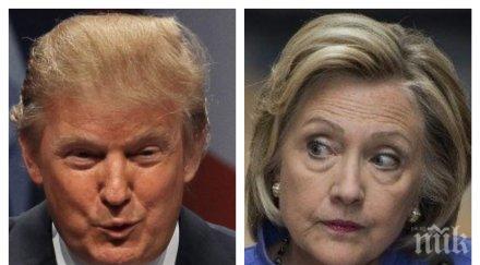 социолозите сащ разминаха рейтингите клинтън тръмп