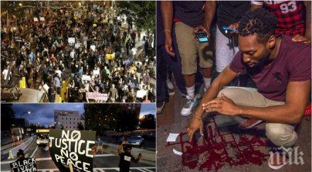 ексклузивно касапница протестите северна каролина викат военните помощ видео снимки