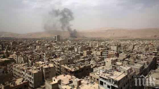 Сирийски боен самолет се разби до Дамаск