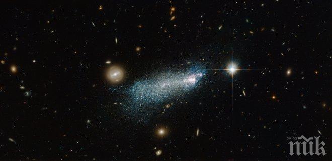 Хъбъл засне ярка лещовидна галактика