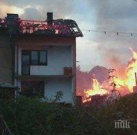 Луд подпалил с газова бутилка трите ромски къщи в Пещера