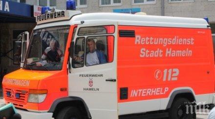 екшън берлин пиян викинг отхапа ухото пътник привидя терорист бомба