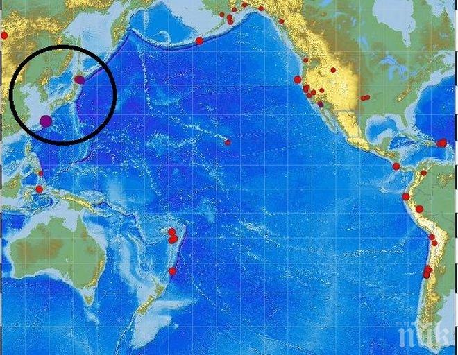 ИЗВЪНРЕДНО! Мощно земетресение в Япония, обявена е опасност от цунами