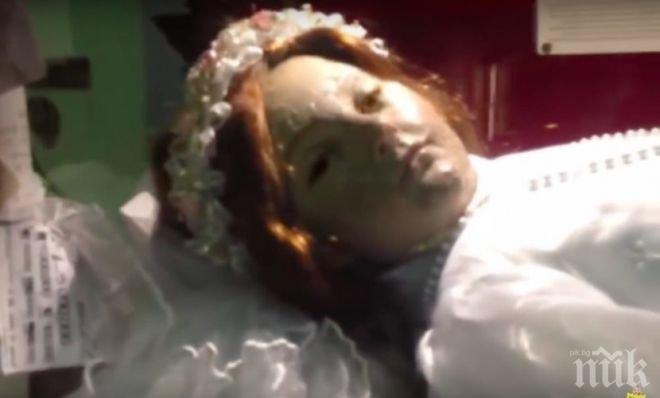 НЕ Е ЗА ВЯРВАНЕ! Починало преди 300 години момиче отвори очи (ВИДЕО)