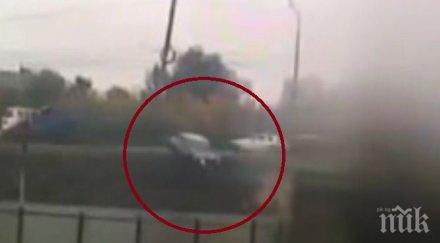 инцидент лада хвръкна мост русия видео