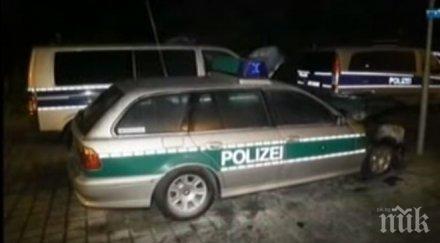 отмъщение три полицейски коли бяха подпалени дрезден видео