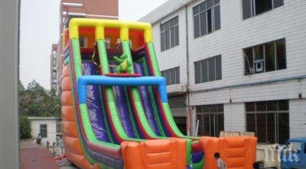 заради конкуренция запалиха детски батут видин