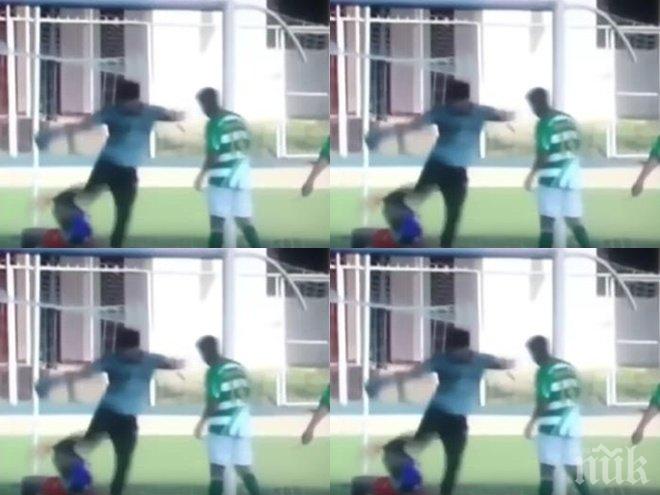 ЗЛОВЕЩИ КАДРИ! Вратар шокира милиони (ВИДЕО 18+)