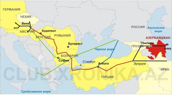Азербайджан ще ни доставя природен газ от 2020 година
