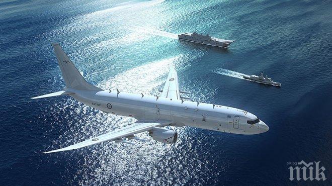 Извънредно: Разузнавателен самолет на САЩ прелетя над руски кораби в пристанище Тарту