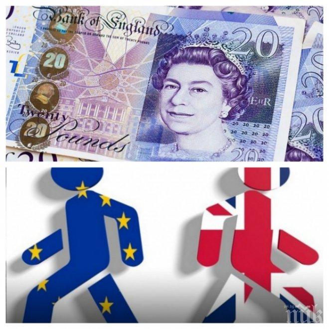 Паундът се срина до 31-годишен минимум