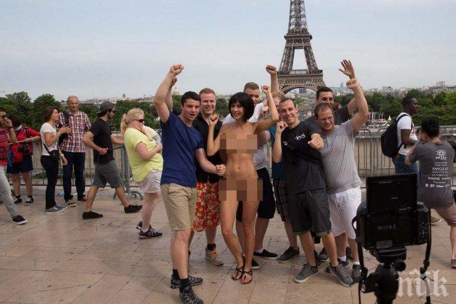 Екстравагантна художничка си ги развя в Инстаграм (ВИДЕО 18+)