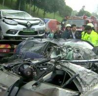 Два автомобила се размазаха в зверска катастрофа между Драгичево и Владая