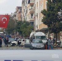 Ужас в Истанбул! Кола-бомба се взриви пред полицейски участък-петима ранени (ВИДЕО)