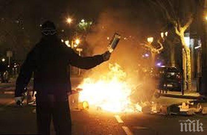 Коктейл Молотов рани четирима френски полицаи