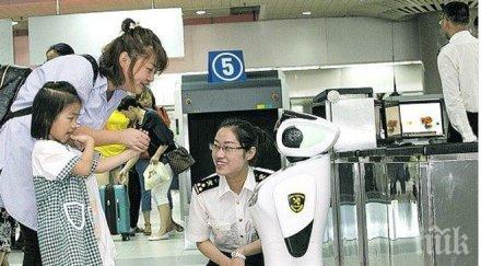 китай време нас митниците назначават роботи