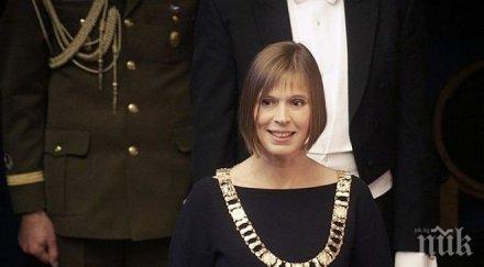 първата жена президент естония положи клетва