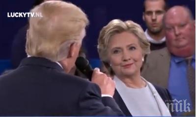 клинтън победила тръмп дебатите проучване