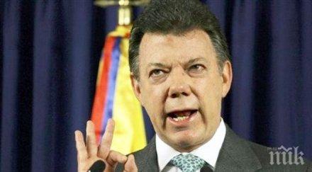 колумбийският президент дари парите нобеловата награда