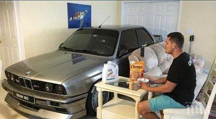 чешит флорида паркирира любимото беемве хола спаси урагана матю