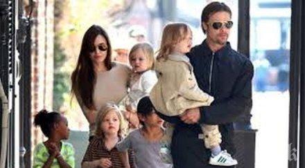 брад пит срещнал децата първи път раздялата анджелина